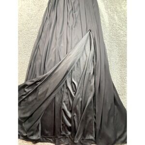DB Studio Womens 10 Black Off Shoulder Long Bridesmaid Dress Polyester Formal